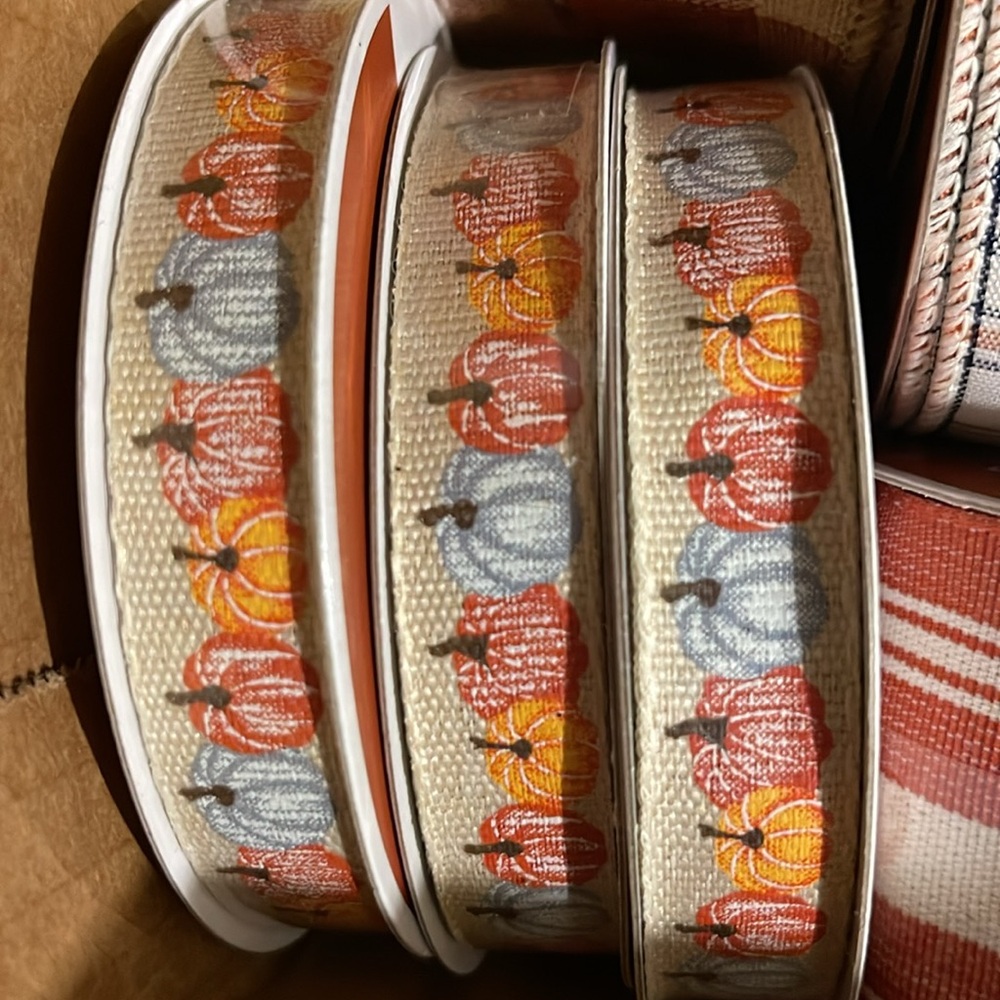 6 Fall Wired Ribbons